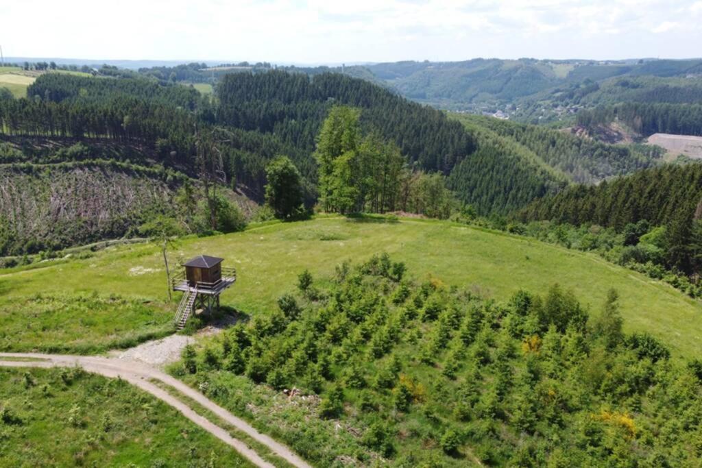 Le Grand Cerf 25 Pers, Malmedy- Chalet Rustique, Jardin Esterno foto