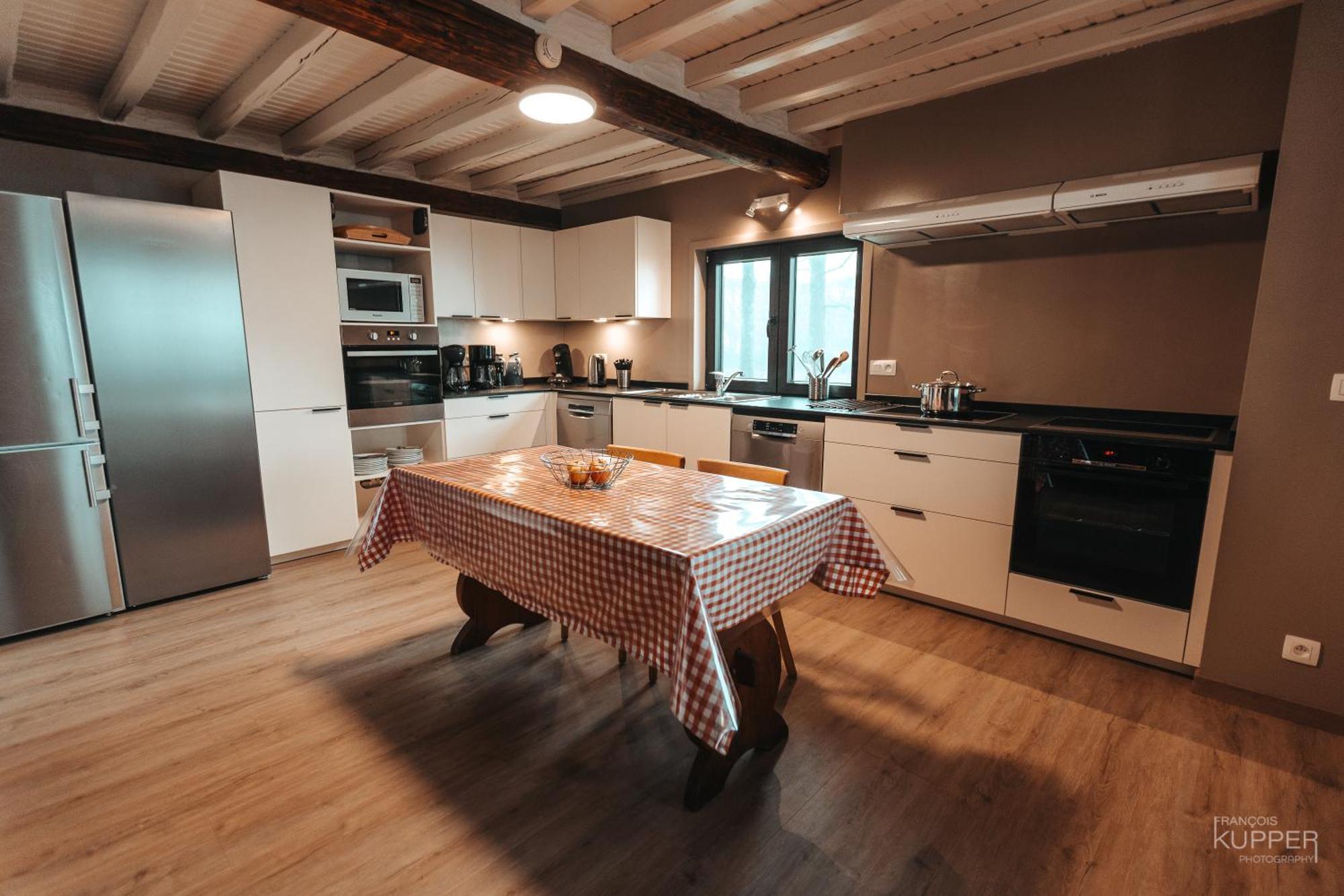 Le Grand Cerf 25 Pers, Malmedy- Chalet Rustique, Jardin Esterno foto