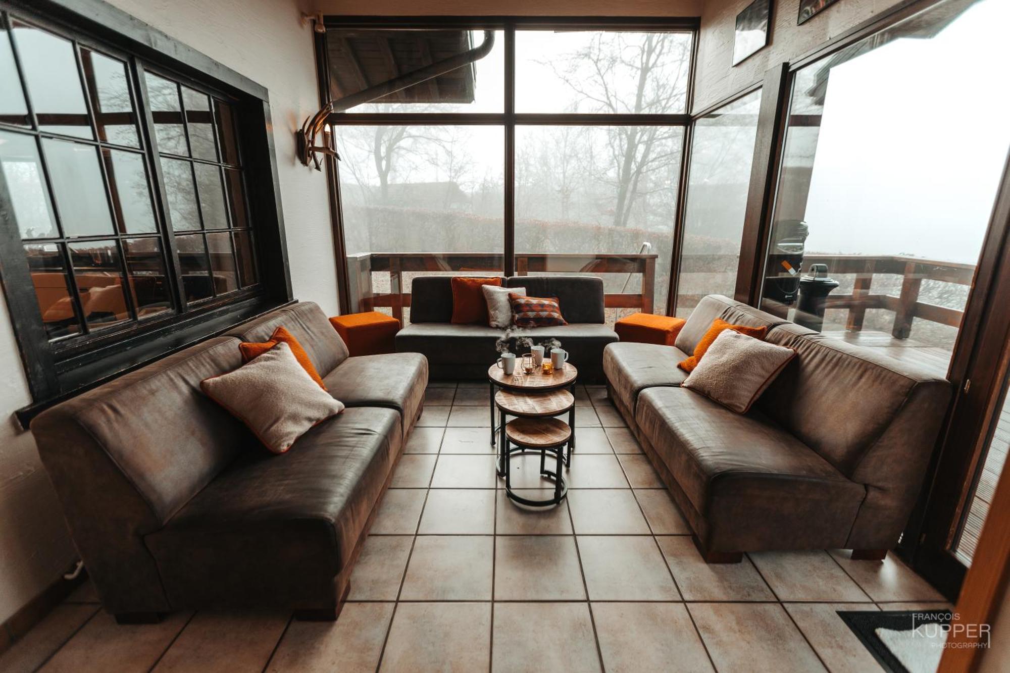 Le Grand Cerf 25 Pers, Malmedy- Chalet Rustique, Jardin Esterno foto